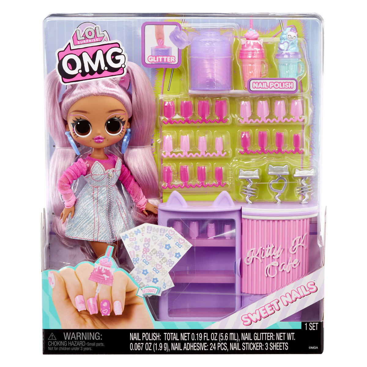 MGA Entertainment Surprise! OH MIO DIO. Sweet Nails - Kitty K Café