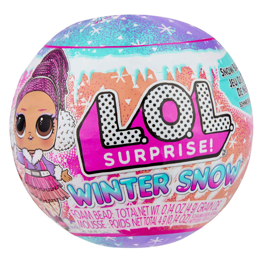 LOL. Überraschung Winter Schnee Tots Mini Pop im Ball