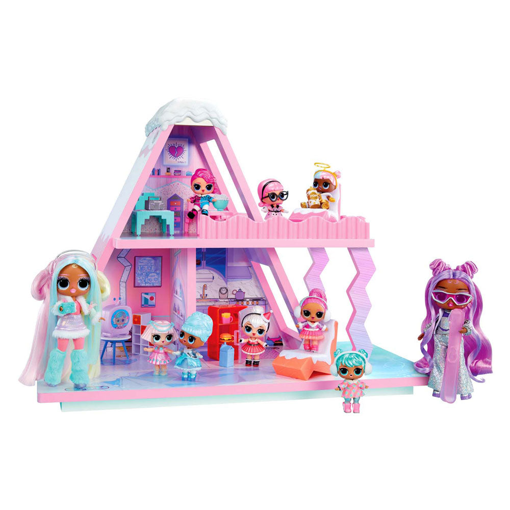 MDR. Chalet de neige d'hiver surprise poppenhuis