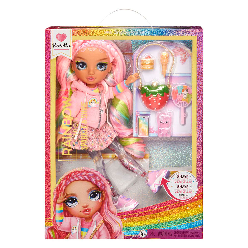 MGA Entertainment Rainbow High Sparkle Shine Fashion Pop - Rosetta