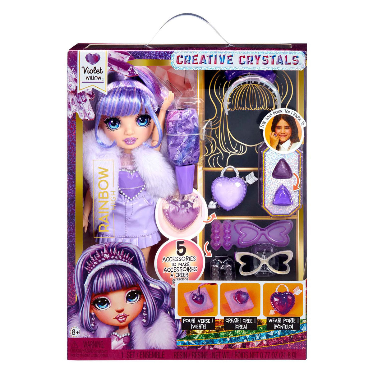 Rainbow high crystal mode modedocka - violett
