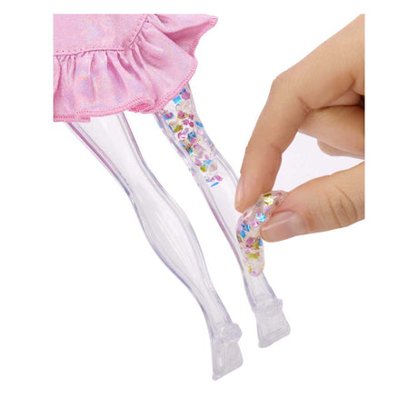 Mga Ënnerhalung Regenbogen Héich Glitter mat Schläim Moud Popp - Bella
