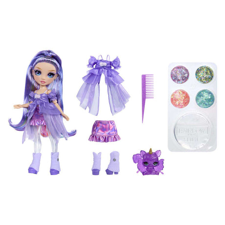 Mga entertainment rainbow high rainbow shimmers with slime fashion doll violet (purple)