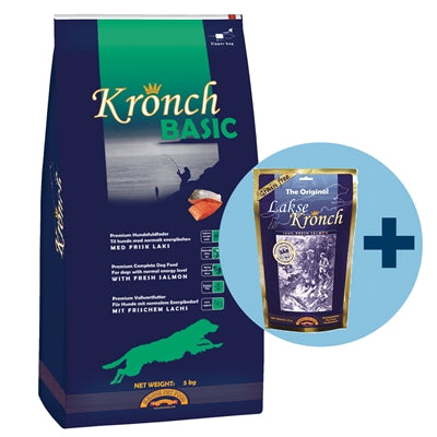 Kronch Basic Adult s Free Kronch 100% lososové občerstvení