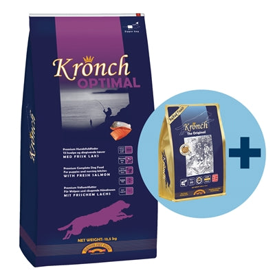 Kronch Cucciolo ottimale con snack salmone Kronch gratuito