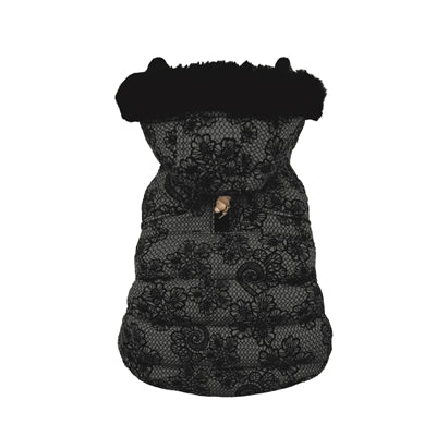 Croci Dog Jacket Lacy Feeded Dark Gray