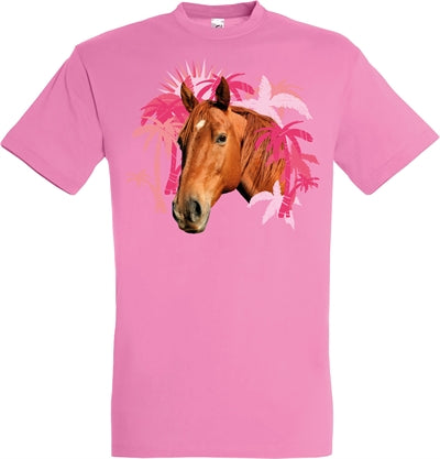 T-shirt paard roze