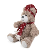 Rosewood brie bear le hata agus scairf dearg
