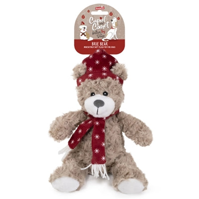 Rosewood brie bear le hata agus scairf dearg