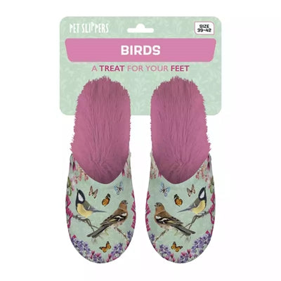 Slippel Garden Birds Green Pink