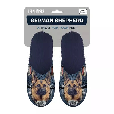 Pantoffel german shepherd donkerblauw