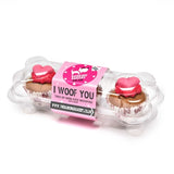 The barkin bakery The barkin bakery i woof you valentine mini iced woofins trio assorti