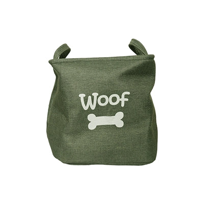 Rosewood Canvas igrača košara Woof Forest Green