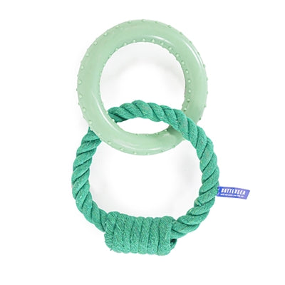 Battersea Battersea ring rubber touw groen