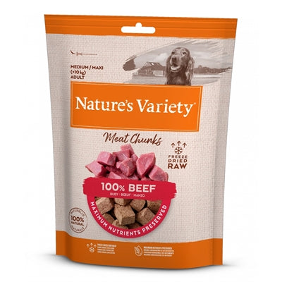 Natures variety Freeze dried chunks beef