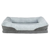 Trixie vital dog basket lino angular gray light gray