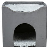 Trixie cat house harvey gray-white black