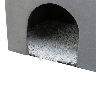 Trixie cat house harvey gray-white black