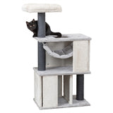 Trixie Junior Scratching Post Harvey med Brush White Black