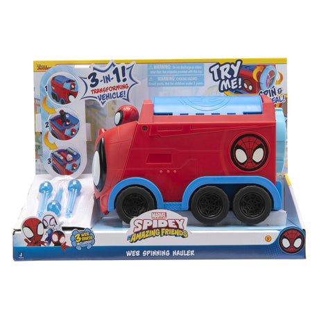 Jazwares marvel spidey web spinning hauler car