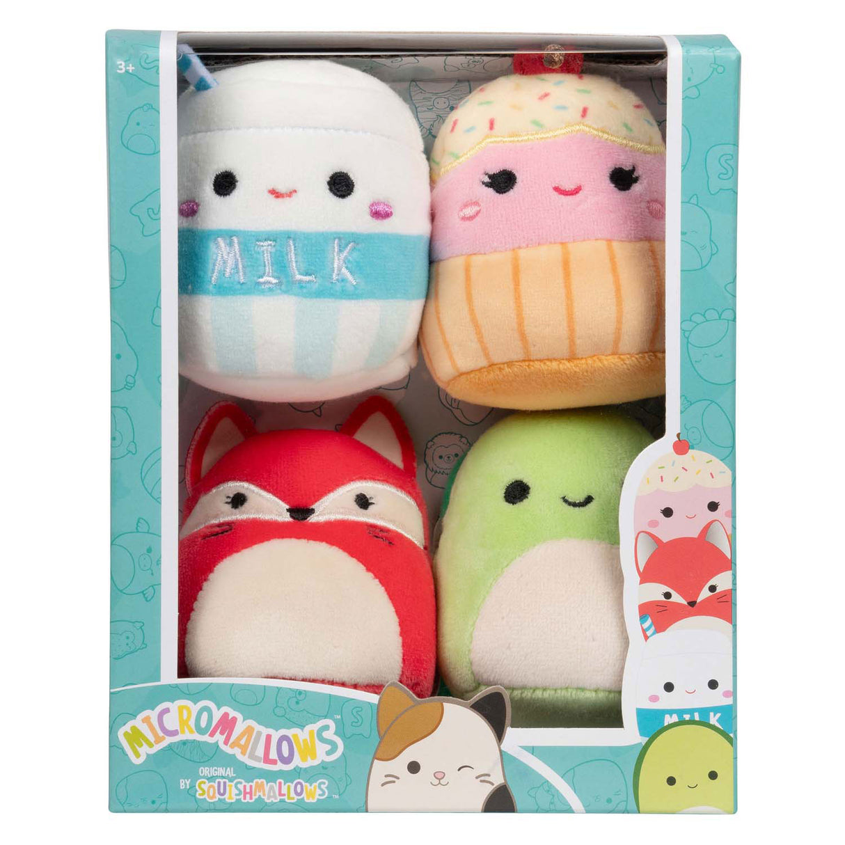 Squishmallows cuddly toy plush - micromallows, 4-pack