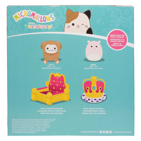 Squishmallows micromallows de pelúcia fofinhos - carro alegórico, 4 unid.