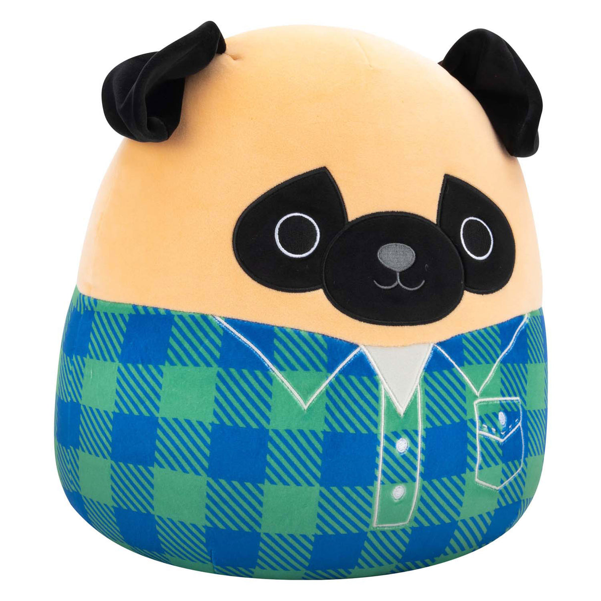 Squishmallows cuddly toy plush - prince pug, 30cm