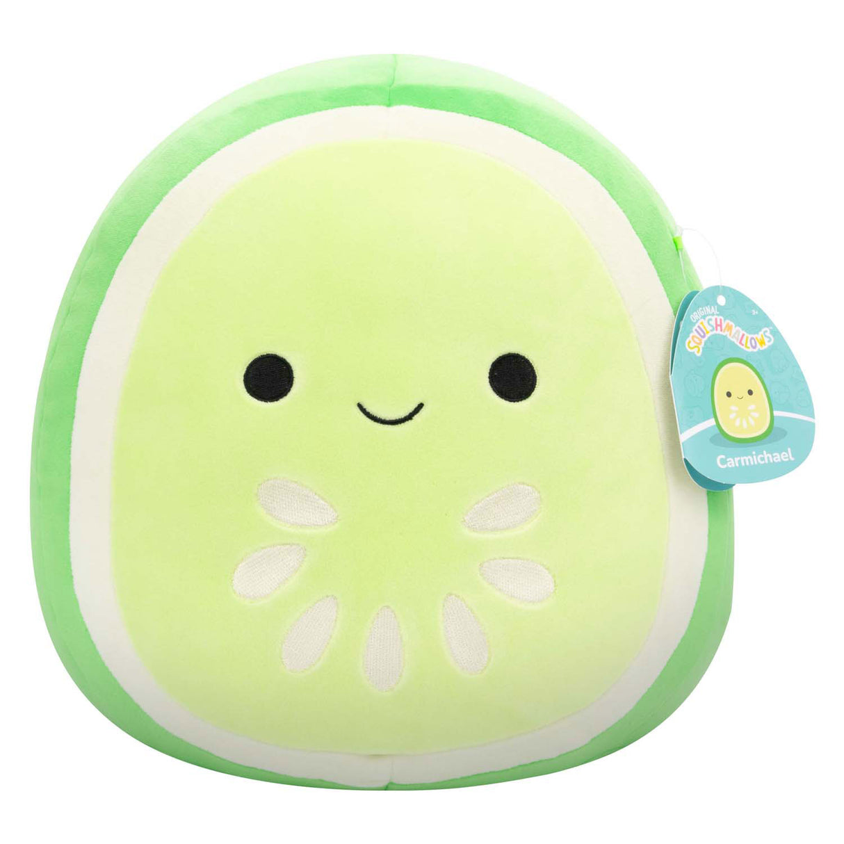 Squishmallows peluche peluche Carmichael le concombre vert, 30cm
