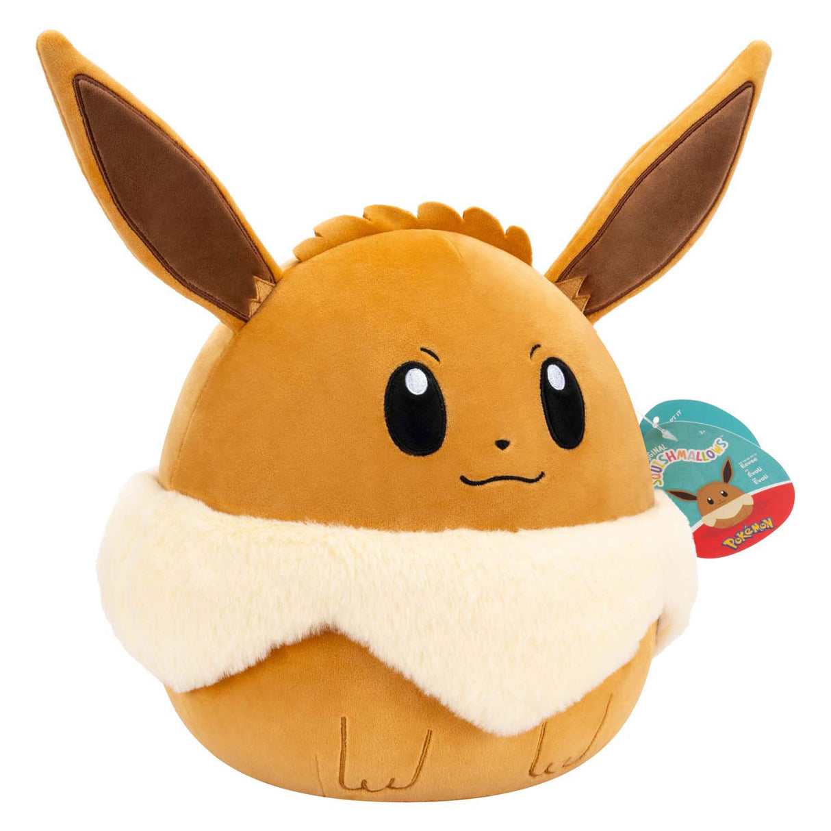 Squishmallows pokémon cuddly toy plush - eevee, 25cm