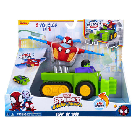 Jazwares spidey and amazing friends - team up tank vehicle