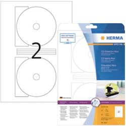 Unbranded sans marque herma 5115 cd dvd label 116mm white - 50 labels