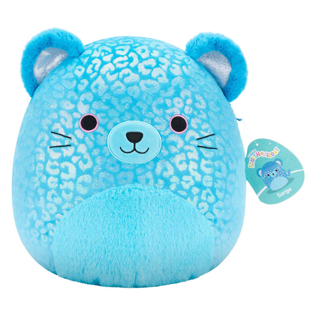 Squishmallows cuddly toy plush - blue jaguar, 30cm