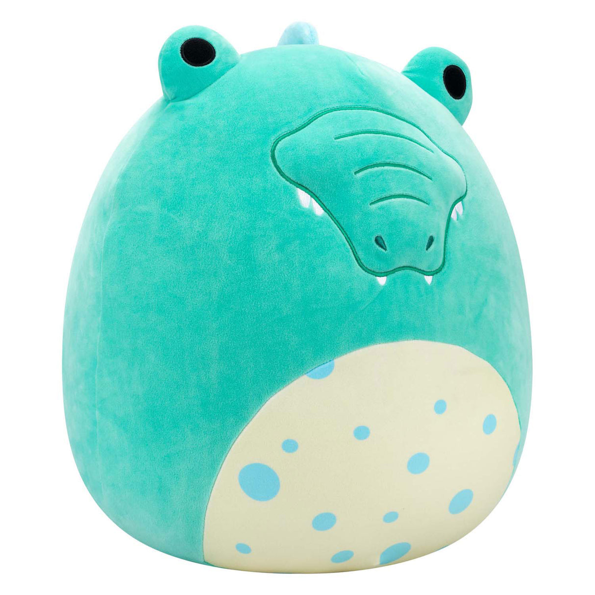 Squishmallows cuddly toy plush - tortuga blue-green alligator, 40cm