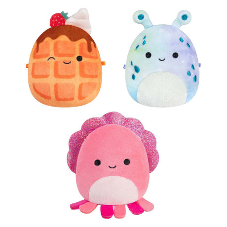 Squishmallows cuddly toy plush - micromallows auggie, weaver, zinx - 3 pcs.