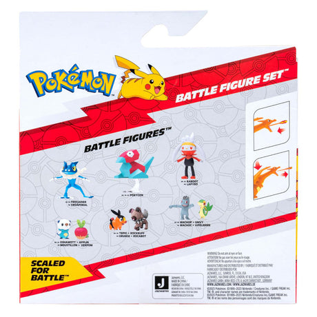 Jazwares pokémon-stridsfigurer - glurak och pikachu - 2 st.