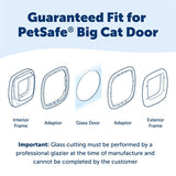 Petsafe Adapter cat flap Large cat for glass