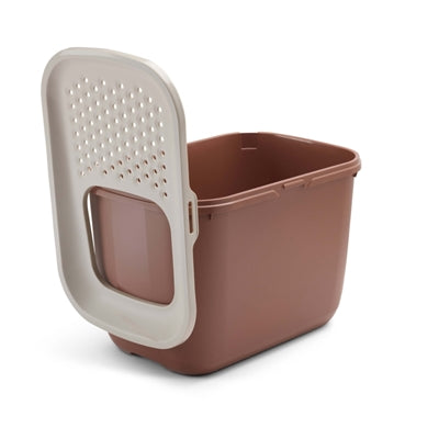 Savic kattenbak hop in champagne roze terracotta