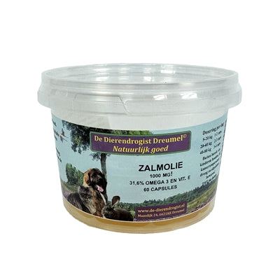 Animal drugstore salmon oil capsules