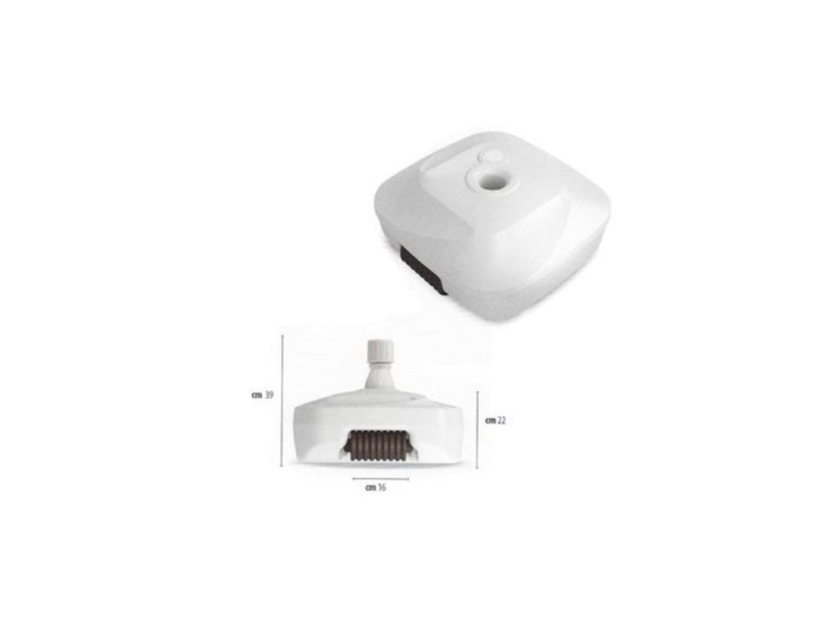 Adriatic parasol base 50 kg fillable white
