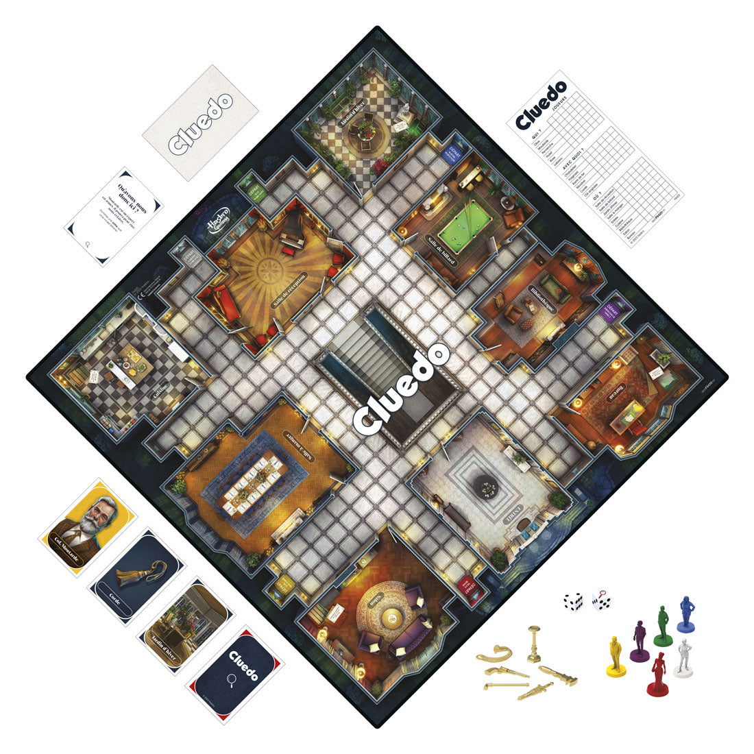 Hasbro Cluedo el clásico juego de crimen.