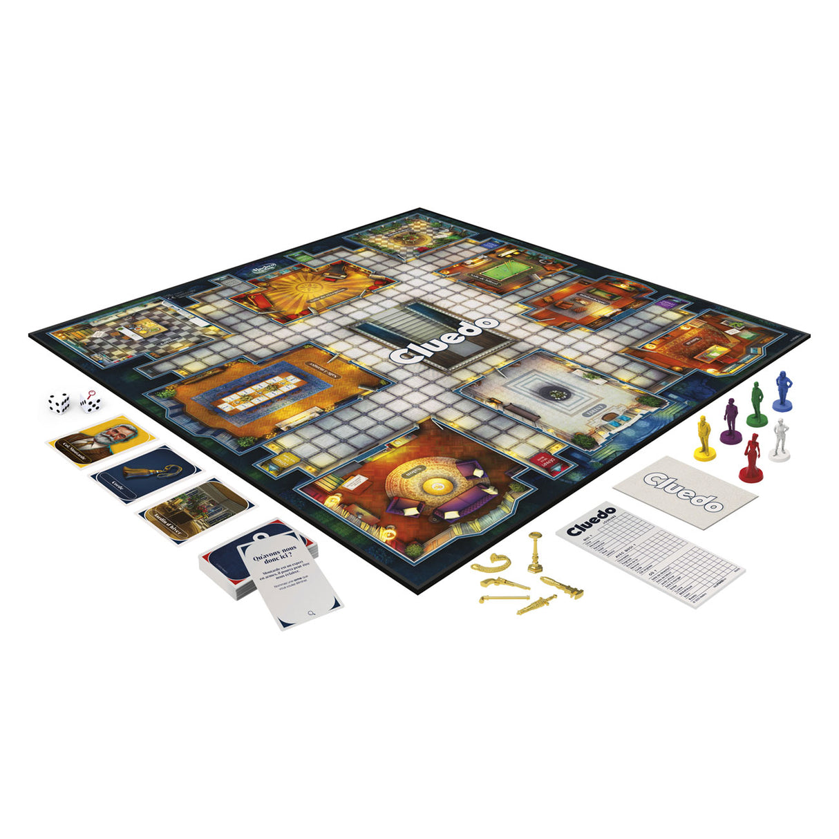 Hasbro Cluedo le jeu du crime classique.