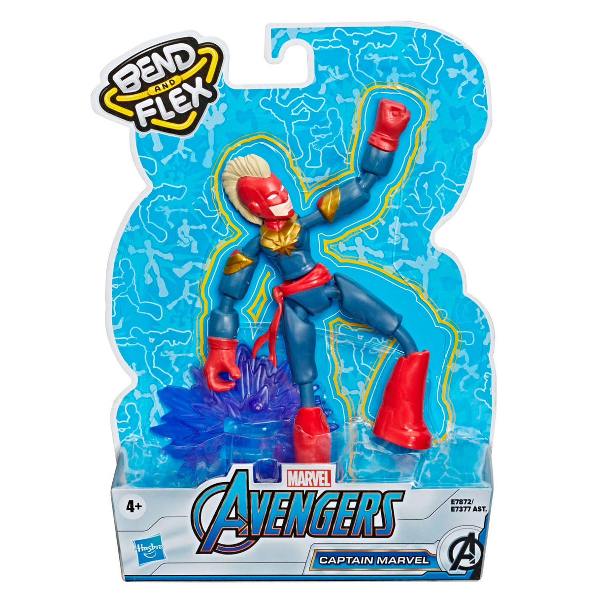 Hasbro Flexibel Handlung Figur Avengers Kapitän Marvel