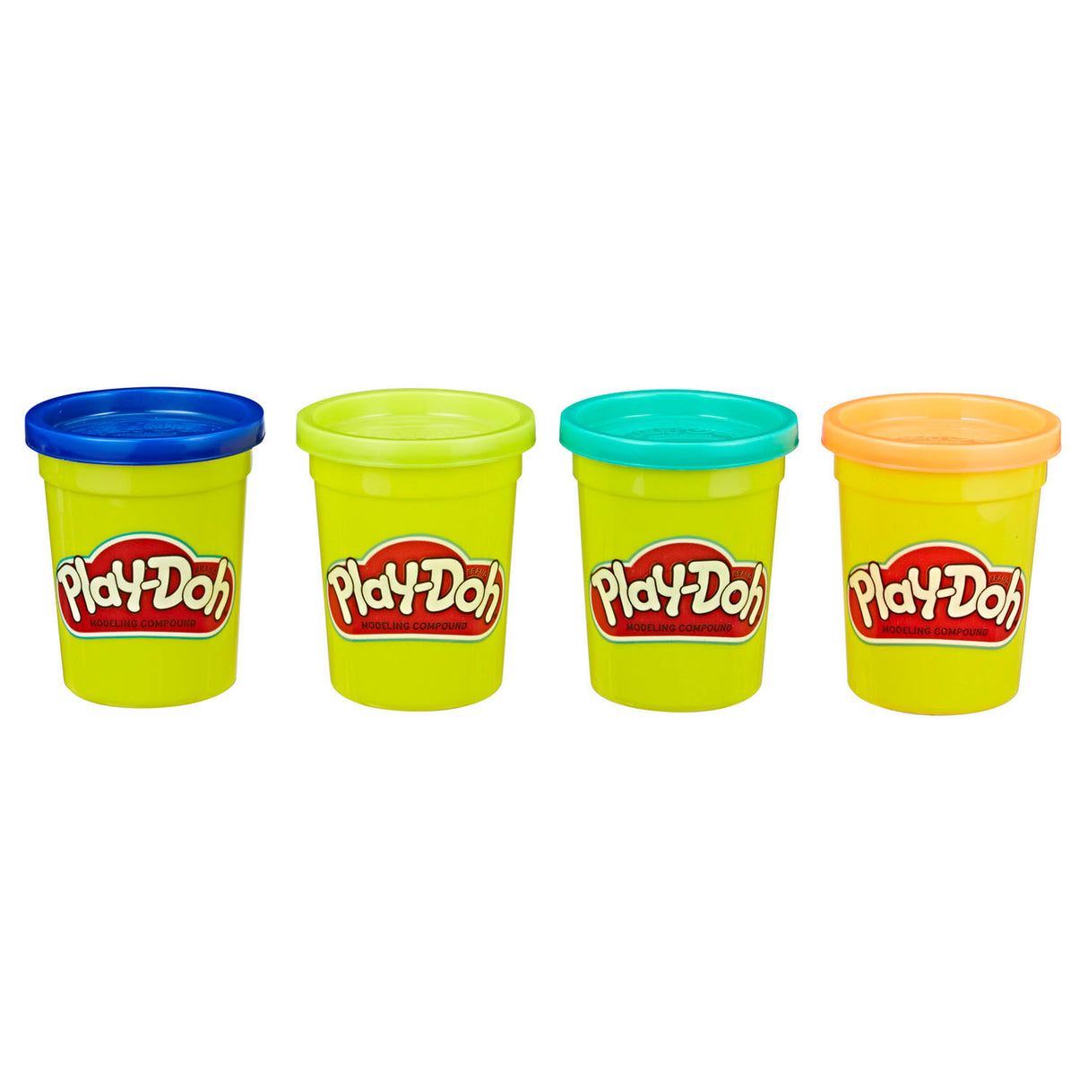 Play-Doh 4-Pack (Wilde Kleuren)