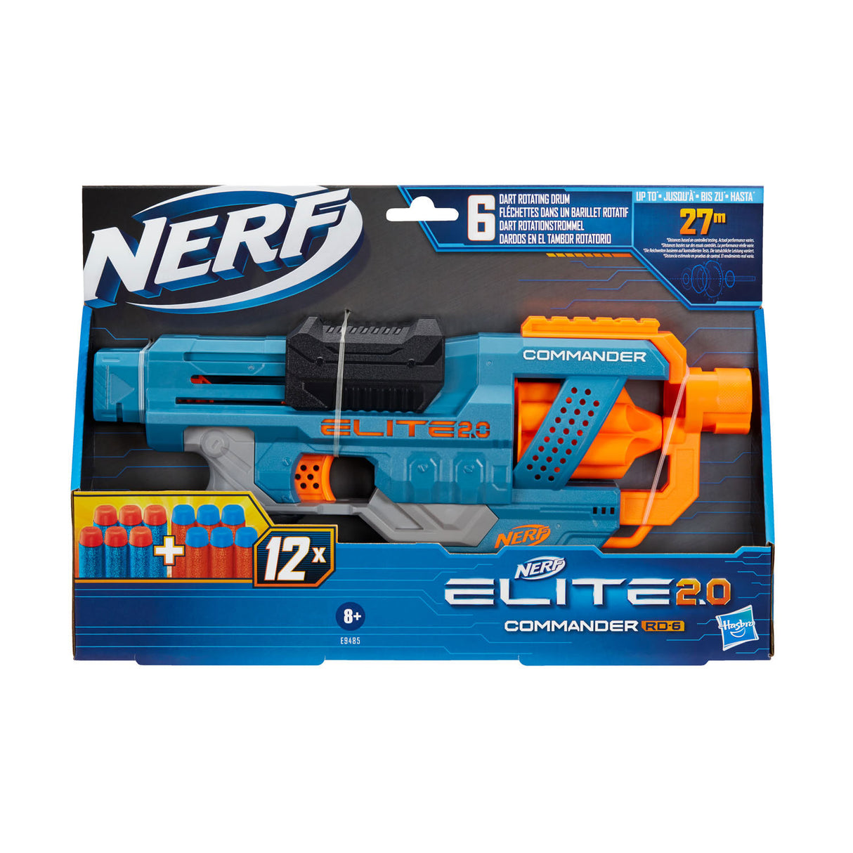 Hasbro Nerf 2.0 Commander Rd-6 med 12 piler