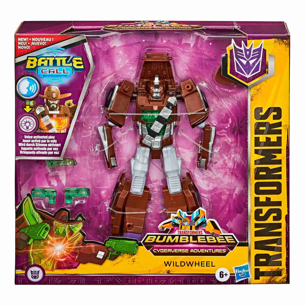 Hasbro Transformers Cyberverse Battle Llame a Wildwheel