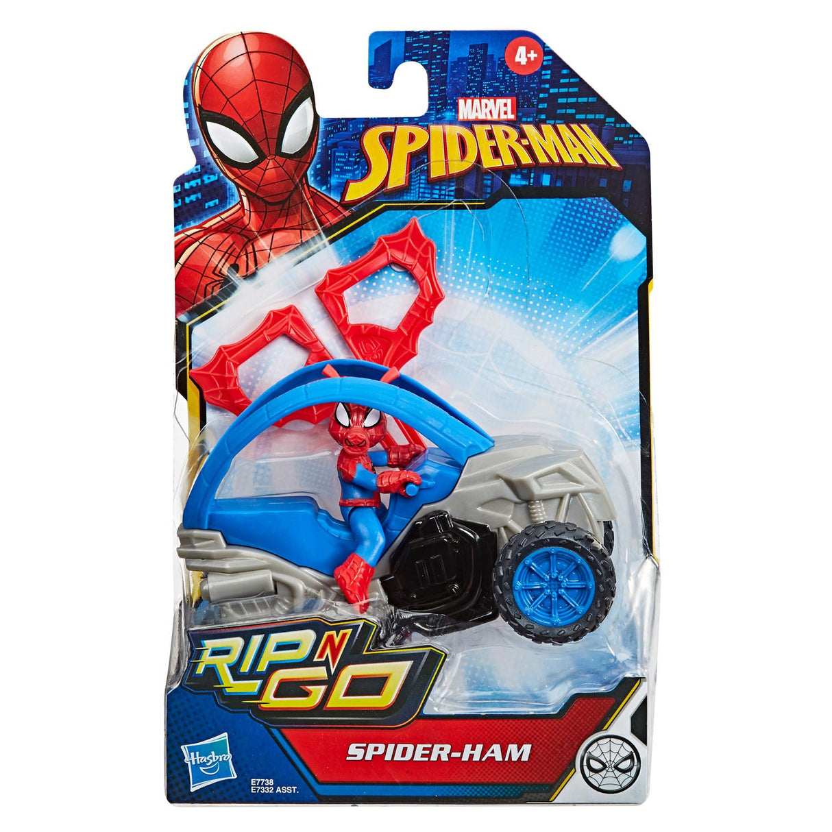 Hasbro Spider-Man Rip a gitt d'Figur blo