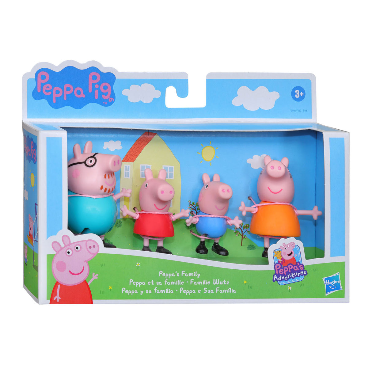 Hasbro Peppa Pig Peppas familie 4 klassiske figurer