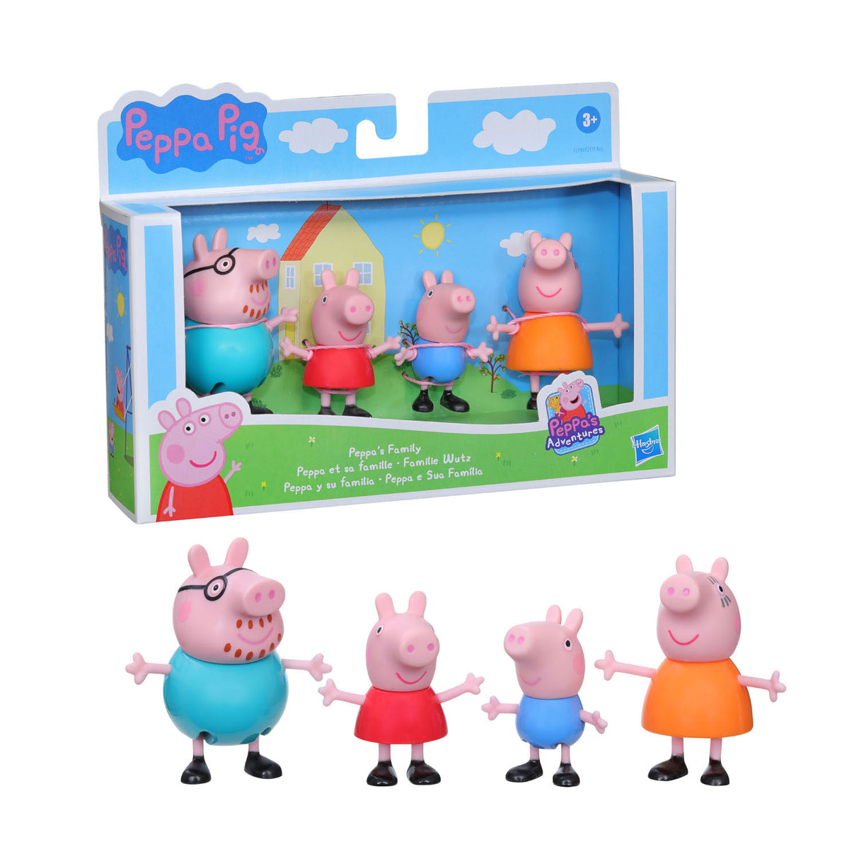 Hasbro Peppa świni Peppa Family 4 Classic Figurs