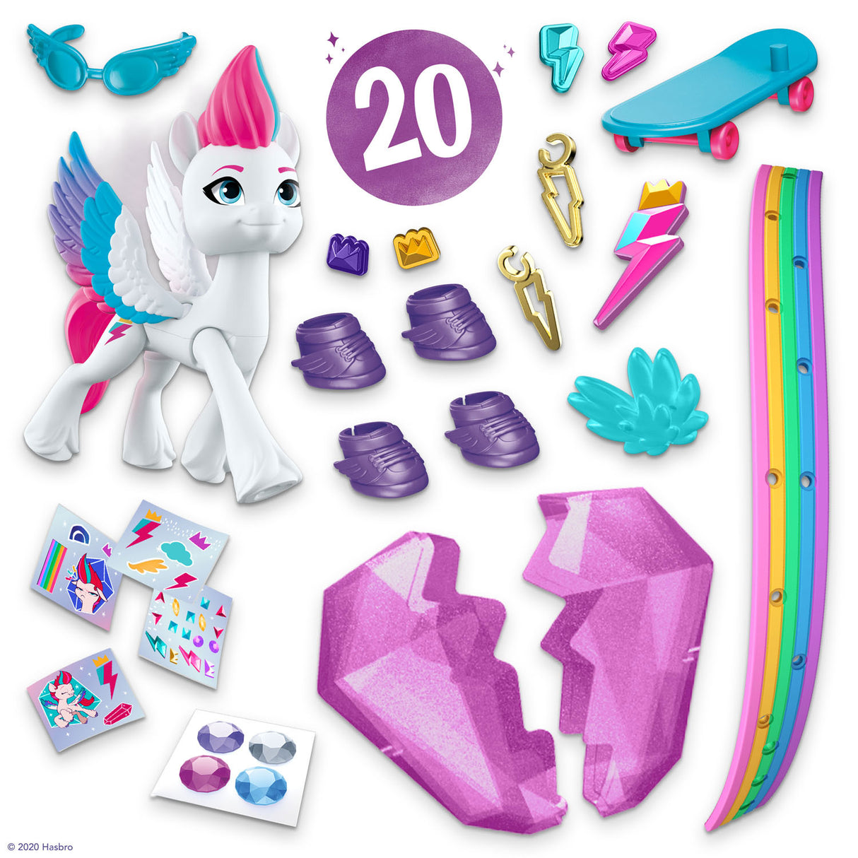 Hasbro mein kleiner Ponyfilm Kristal Adventures Zipp Storm