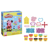Play-doh peppa pig styling play set - modeling clay - including 9 pots